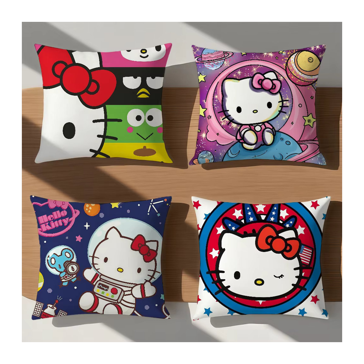 Sanrio Hello Kitty Kissenbezug im Kawaii-Cartoon-Stil, mehrfarbig - Bild 2