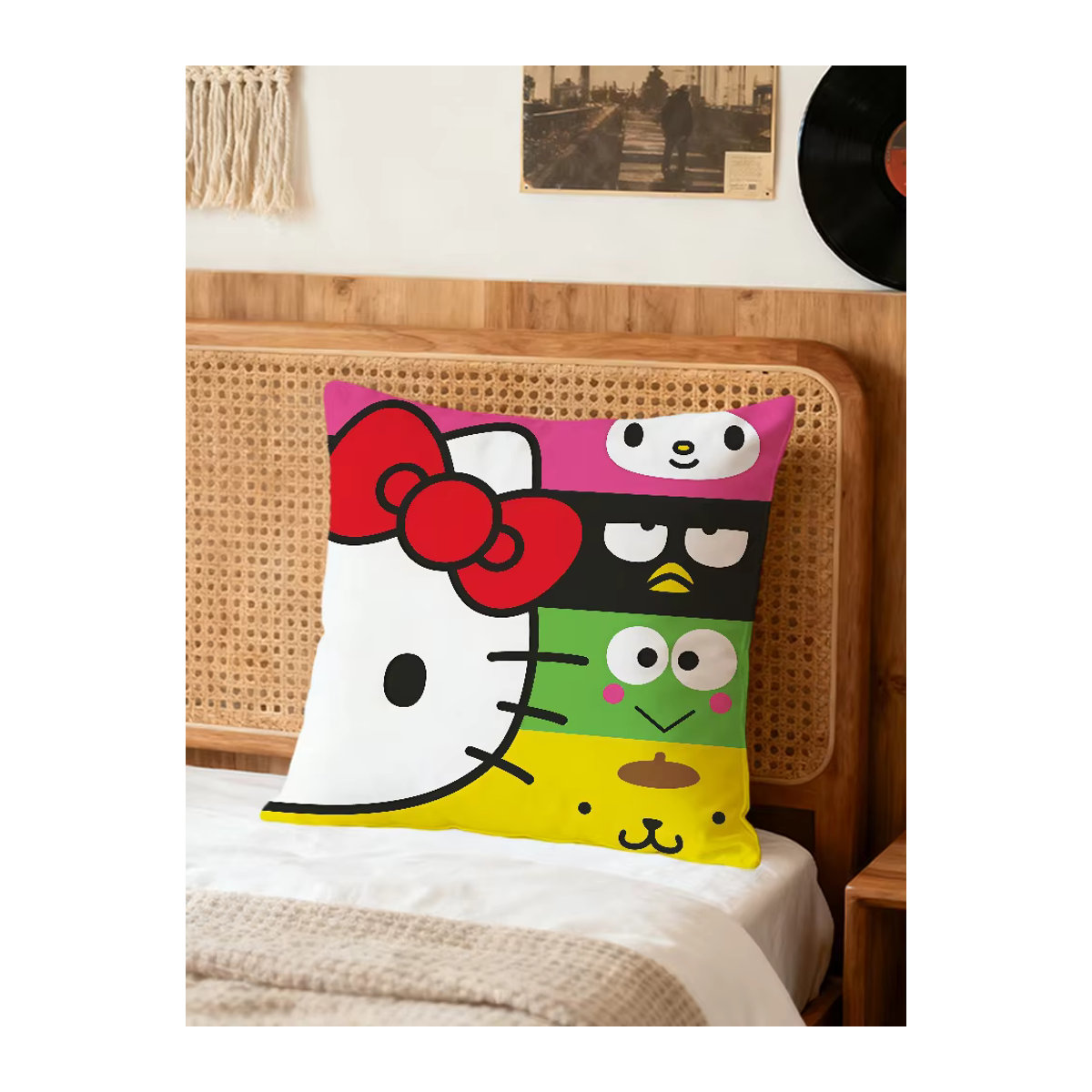 Sanrio Hello Kitty Kissenbezug im Kawaii-Cartoon-Stil, mehrfarbig - Bild 7