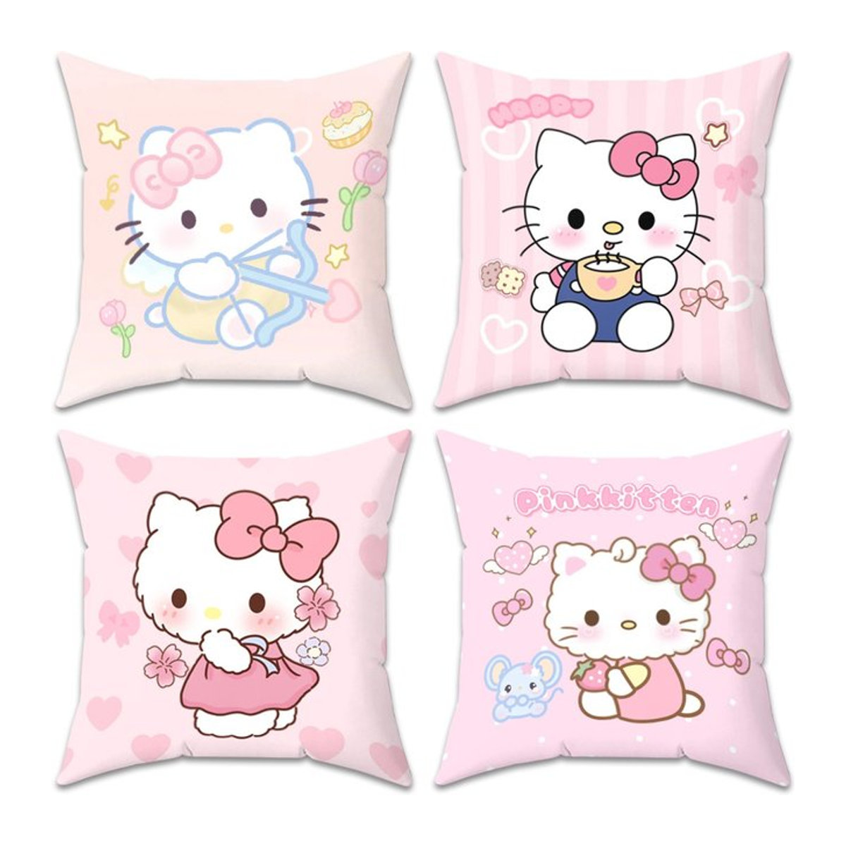 Sanrio Hello Kitty Kissenbezug in Rosa, B/H: 45 x 45 cm - Bild 1