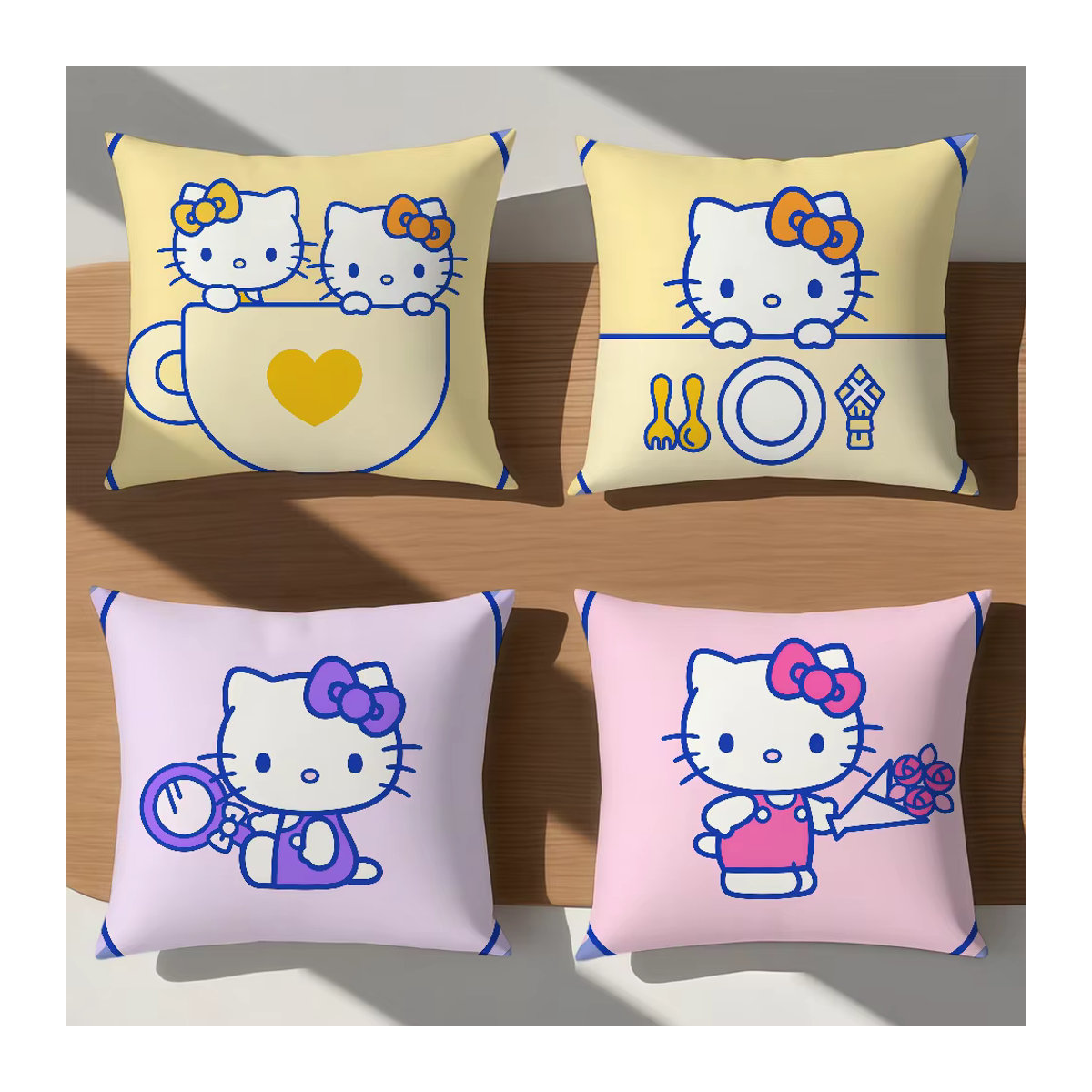 Sanrio Hello Kitty Kissenbezug mit Cartoon-Design in Mehrfarbig für Sofa und Bett - Bild 2