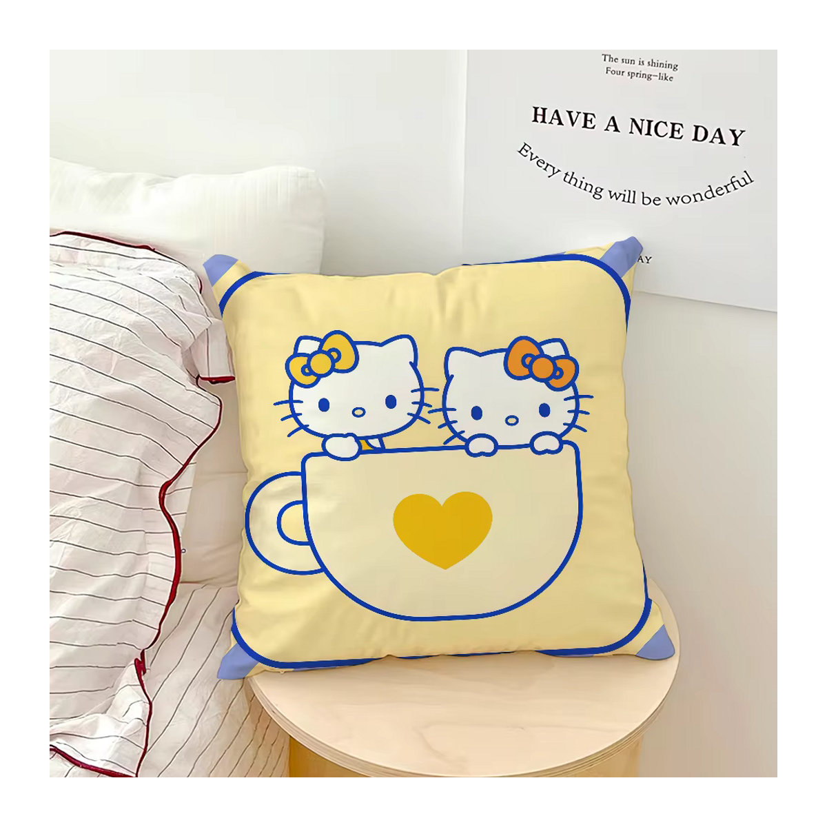 Sanrio Hello Kitty Kissenbezug mit Cartoon-Design in Mehrfarbig für Sofa und Bett - Bild 6