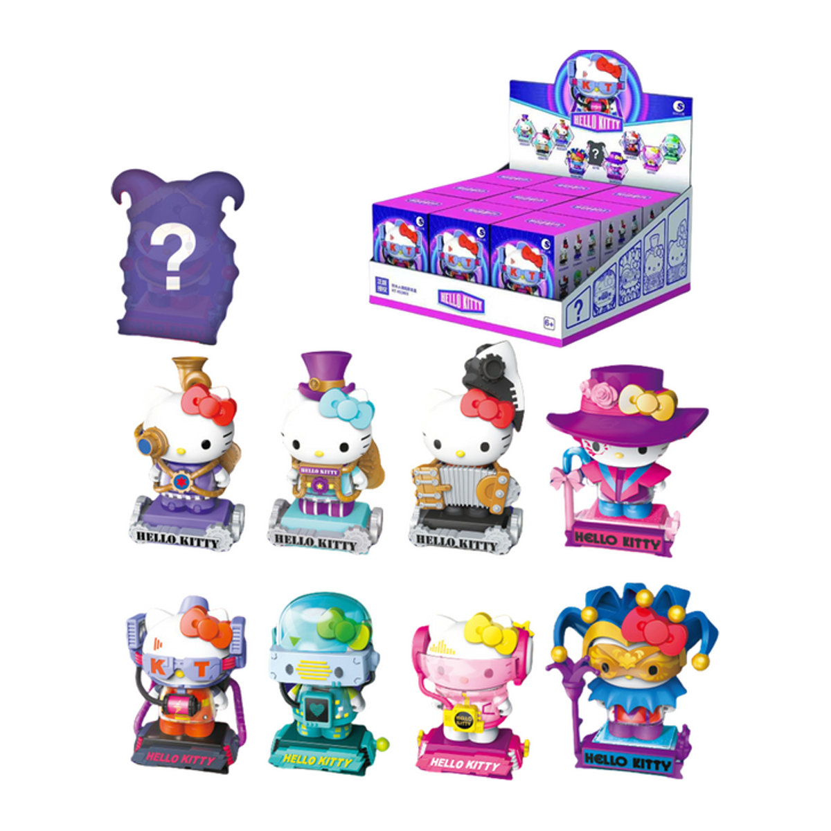 Sanrio Hello Kitty Zeit und Raumfahrt Anime Action Figure Mehrfarbige Sammelmodell Puppe aus Kunststoff - Bild 1