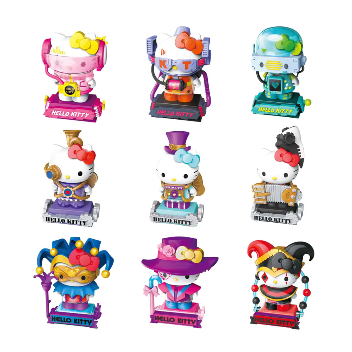 Sanrio Hello Kitty Zeit und Raumfahrt Anime Action Figure Mehrfarbige Sammelmodell Puppe aus Kunststoff - Bild 2