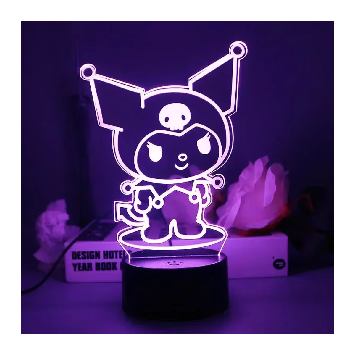 Sanrio Kawaii 3D LED Nachtlicht mit Cinnamoroll, Kuromi und Hello Kitty als Cartoon Anime Figur Tischlampe in Bunt - Bild 4
