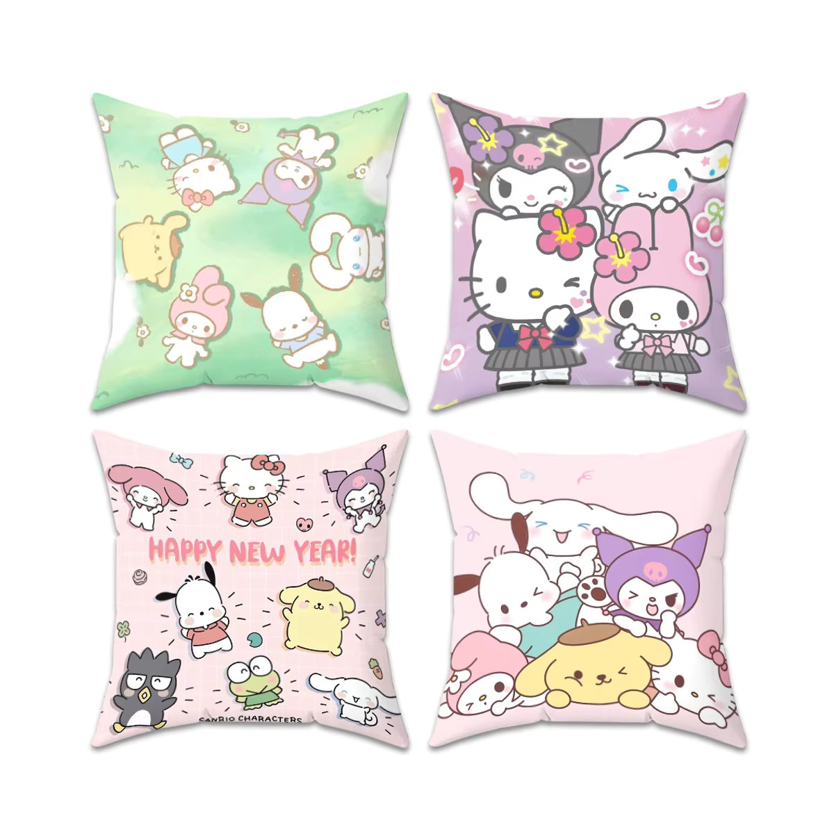 Sanrio Kawaii Cartoon Kissenbezug für dekorative Sofakissen, mehrfarbig, 40 x 40 cm - Bild 4