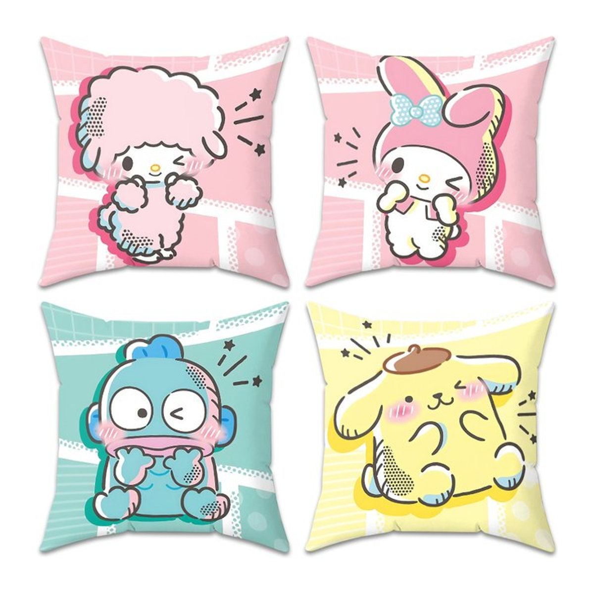 Sanrio Kissenbezug für dekorative Sofakissen, mehrfarbig, 40 x 40 cm - Bild 1