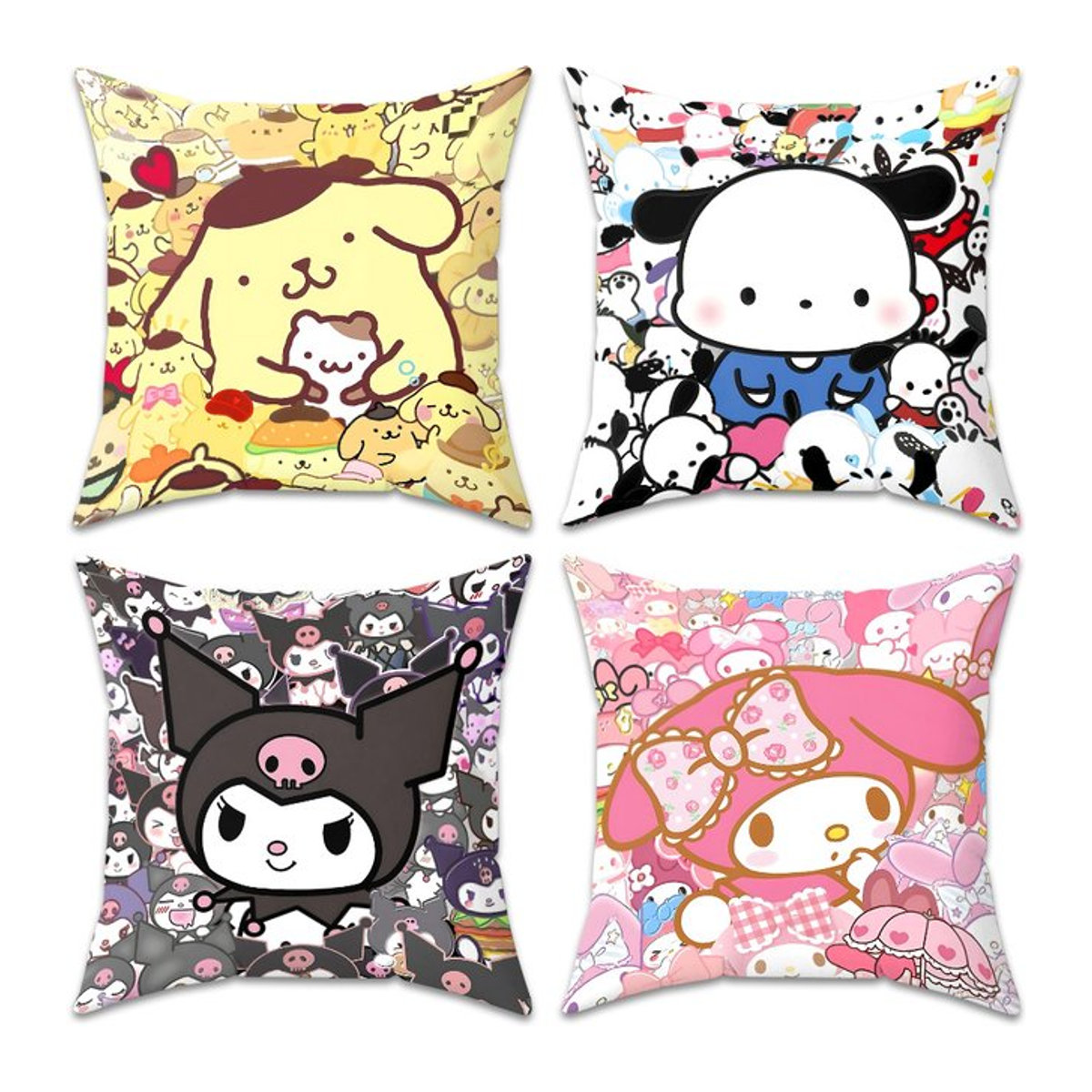 Sanrio Kissenbezug für Sofakissen und Bettkissen, mehrfarbig, 45 x 45 cm - Bild 1