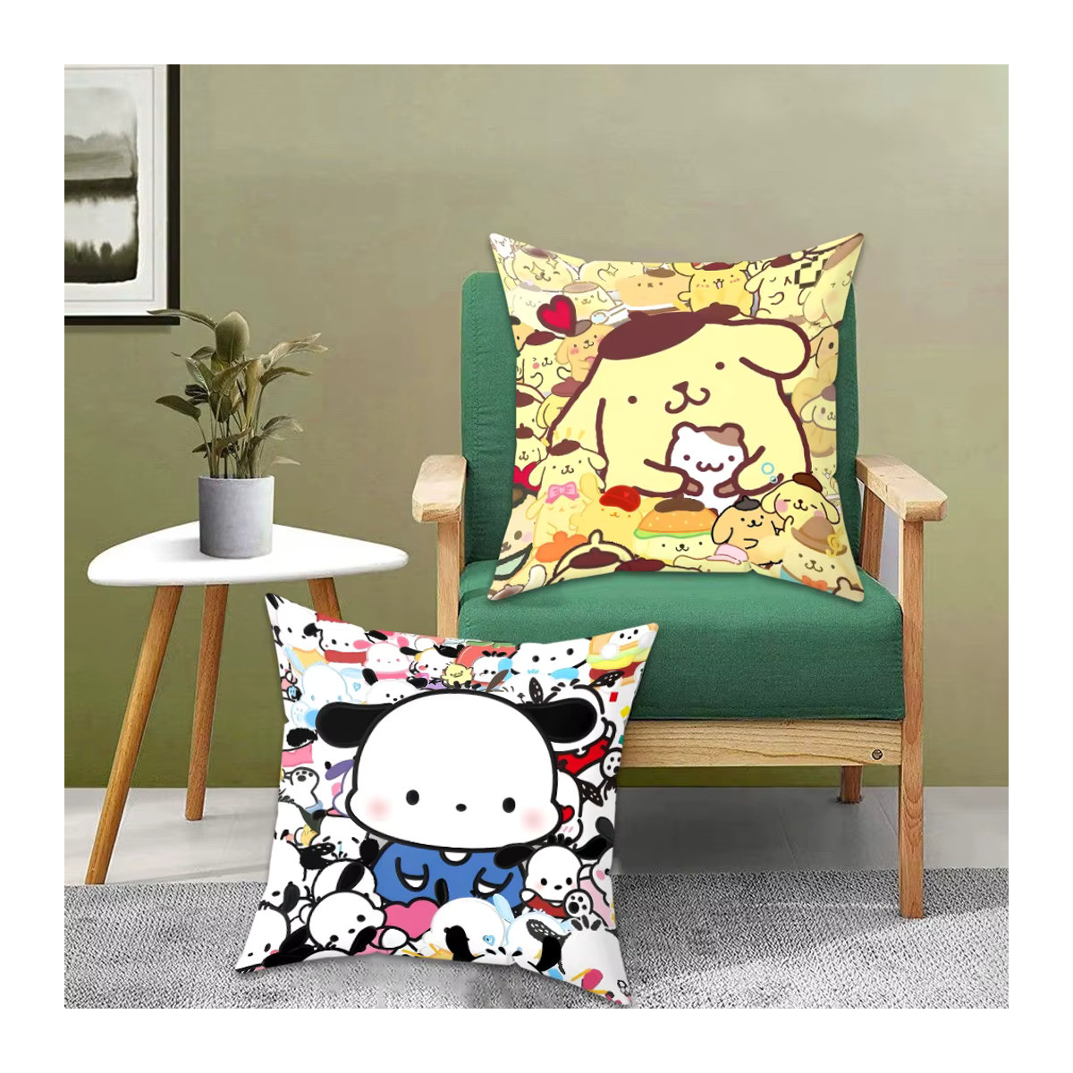 Sanrio Kissenbezug für Sofakissen und Bettkissen, mehrfarbig, 45 x 45 cm - Bild 2