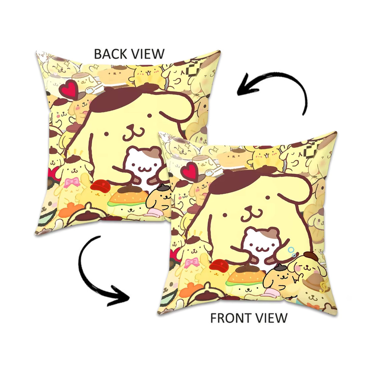 Sanrio Kissenbezug für Sofakissen und Bettkissen, mehrfarbig, 45 x 45 cm - Bild 3