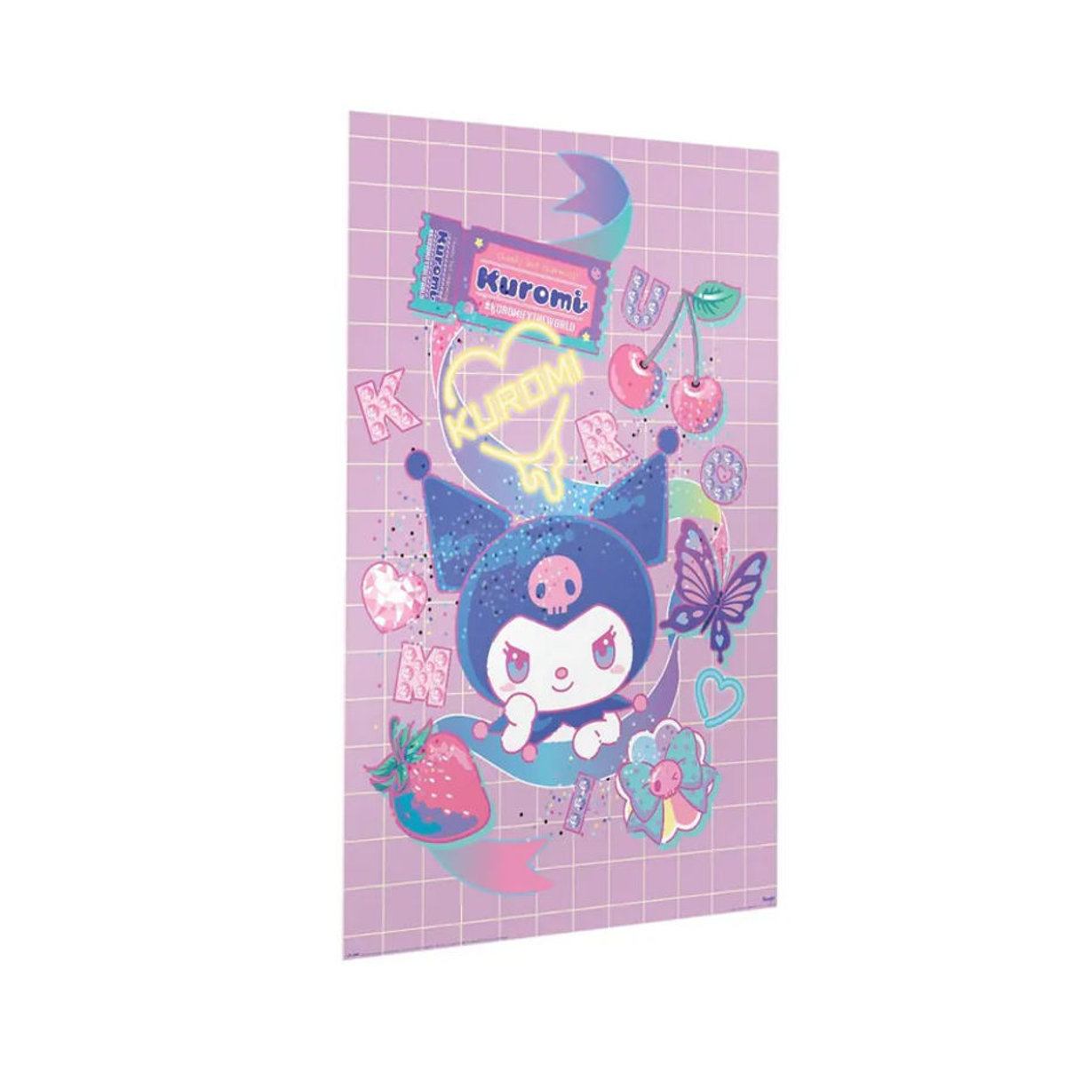 Sanrio Kuromi Mood Print Wandbild, schwarz und mehrfarbig, Breite: 91,5 cm, Höhe: 91,5 cm - Bild 2