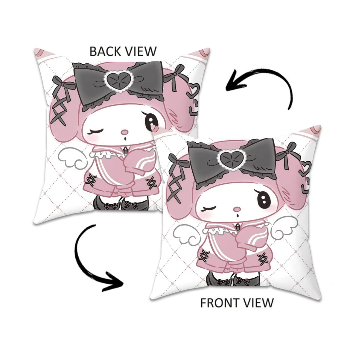 Sanrio Melody dekorativer Kissenbezug, mehrfarbig, B/T/H: 45 x 45 x 0 cm - Bild 4
