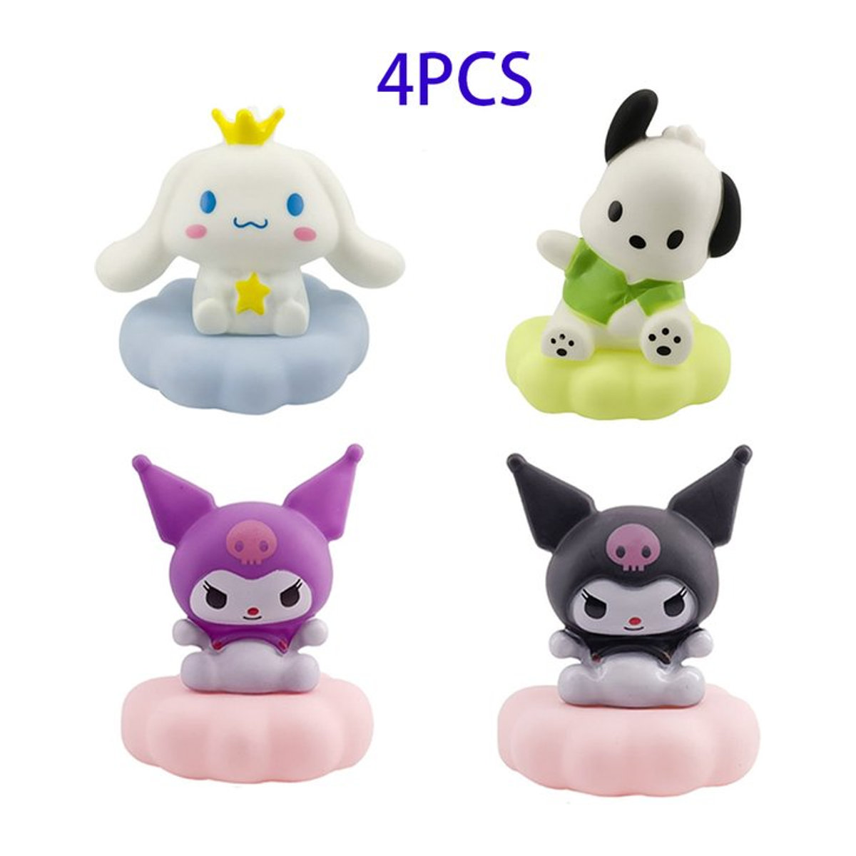 Sanrio Nachtlicht in Wolkenform aus Emaille mit Kuromi Cinnamoroll oder Pochacco als dekorative Tischlampe im Japan-Stil - Bild 1