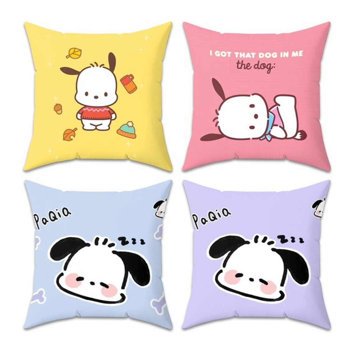 Sanrio Pochacco Kawaii Cartoon Kissenbezug in Mehrfarbig für deine Dekoration - Bild 1