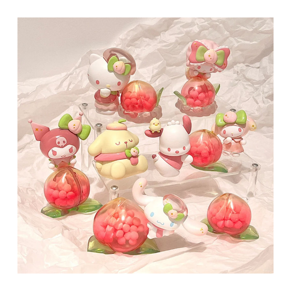 Sanrio Vitality Peach Paradise Series Blind Box Sammelfiguren mehrfarbig - Bild 1