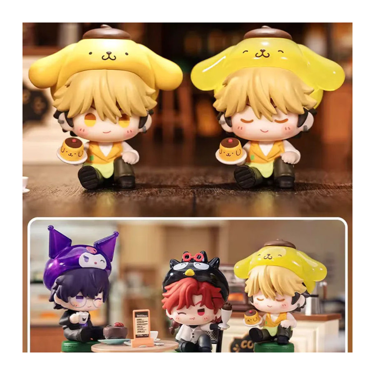 Sanrio x Anime Link Click Sweet Moments Serie Blind Box Figur, mehrfarbiges Mini Modell aus Kunststoff als Sammlerstück und Ornament - Bild 4