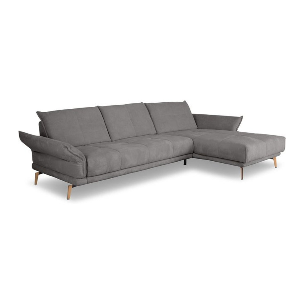 Sansibar Robertsfors Ecksofa Polsterecke Modern in Schwarz und Grau mit Stoffbezug B/T/H: 281 x 178 x 150 cm - Bild 1