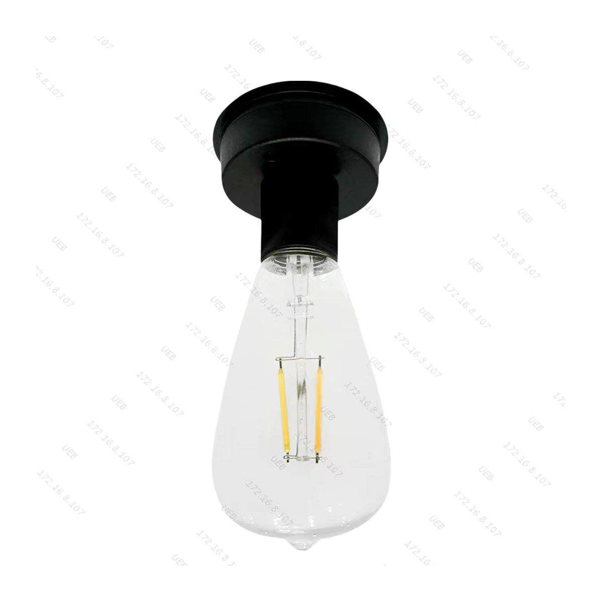 Santo Solarlampensockel mit LED-Birne in Schwarz für die Garten-Dekoration - Bild 4
