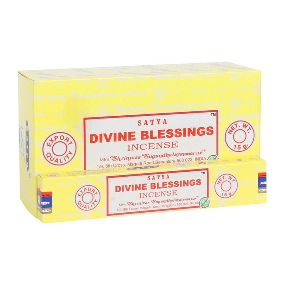 Satya Divine Blessings Räucherstäbchen Gelb 120 Stück - Bild 1