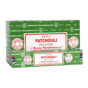 Satya Patchouli Räucherstäbchen, 120 Stück, weiß/grün