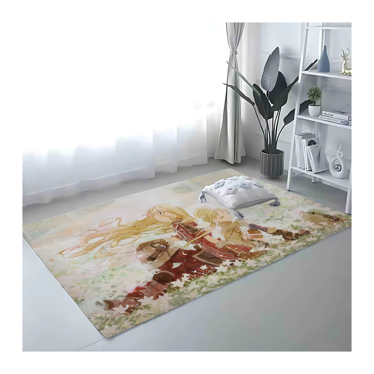 Saugfähige Anime Made In Abyss Fußmatte für Badezimmer und Küche, mehrfarbig, rechteckig - Bild 2
