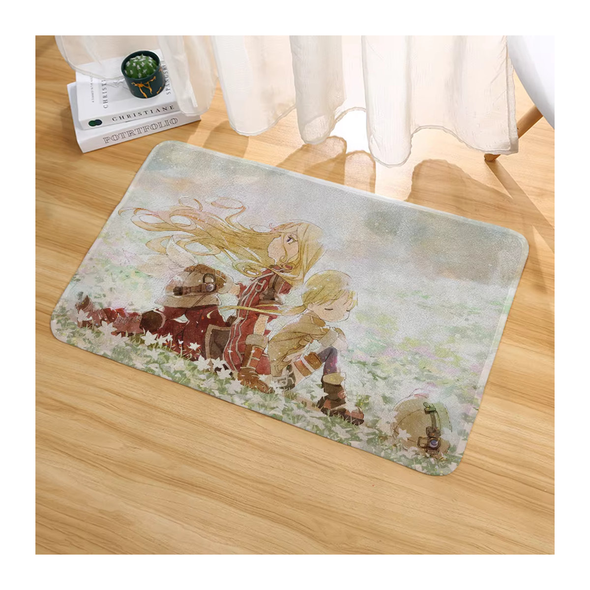 Saugfähige Anime Made In Abyss Fußmatte für Badezimmer und Küche, mehrfarbig, rechteckig - Bild 5