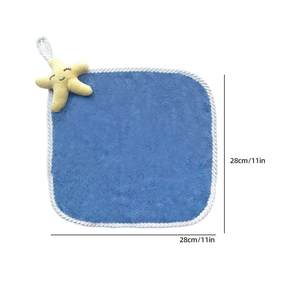 Saugfähige Mikrofaser-Fingerspitzenhandtücher für Kinder und Babys in Blau und Mehrfarbig - Bild 2