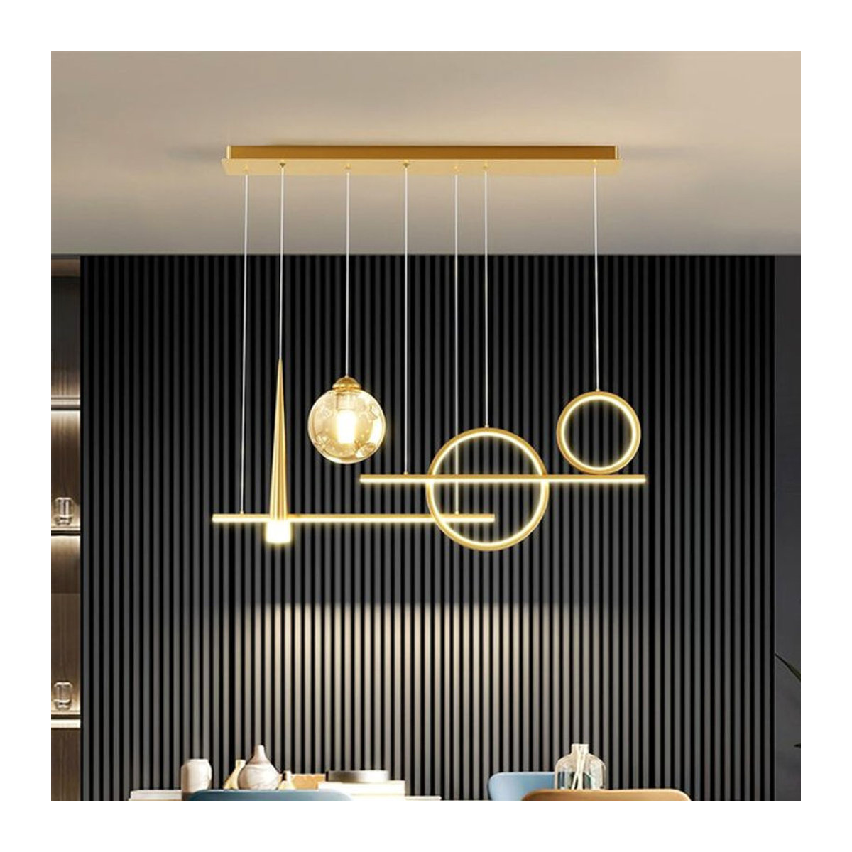 Savenmade Modern LED Kronleuchter aus Metall für Wohnzimmer und Esszimmer - Bild 1