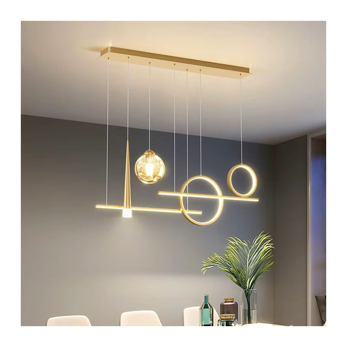 Savenmade Modern LED Kronleuchter aus Metall für Wohnzimmer und Esszimmer - Bild 3