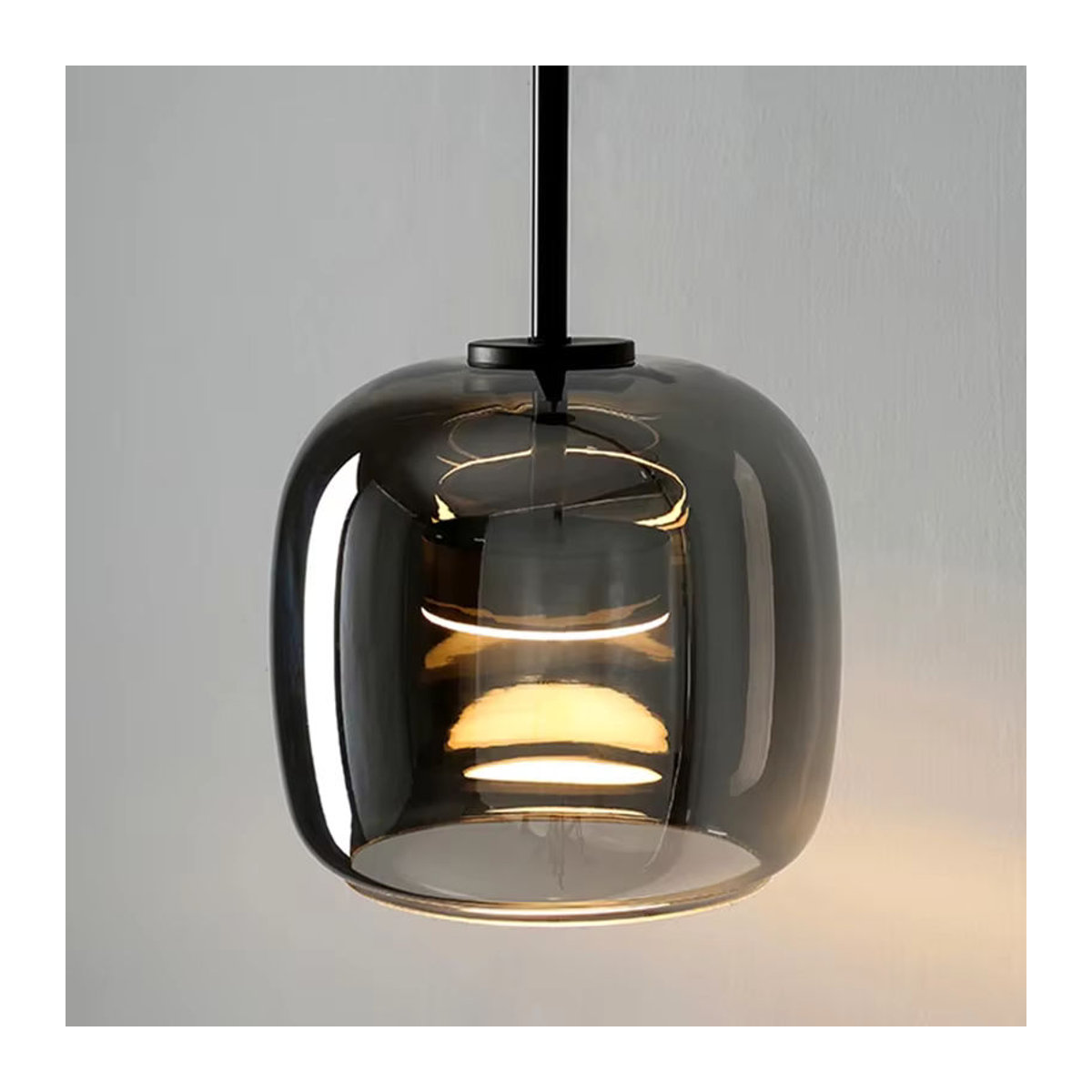 Savenmade Moderne LED Pendelleuchte aus Glas in Silber - Bild 4