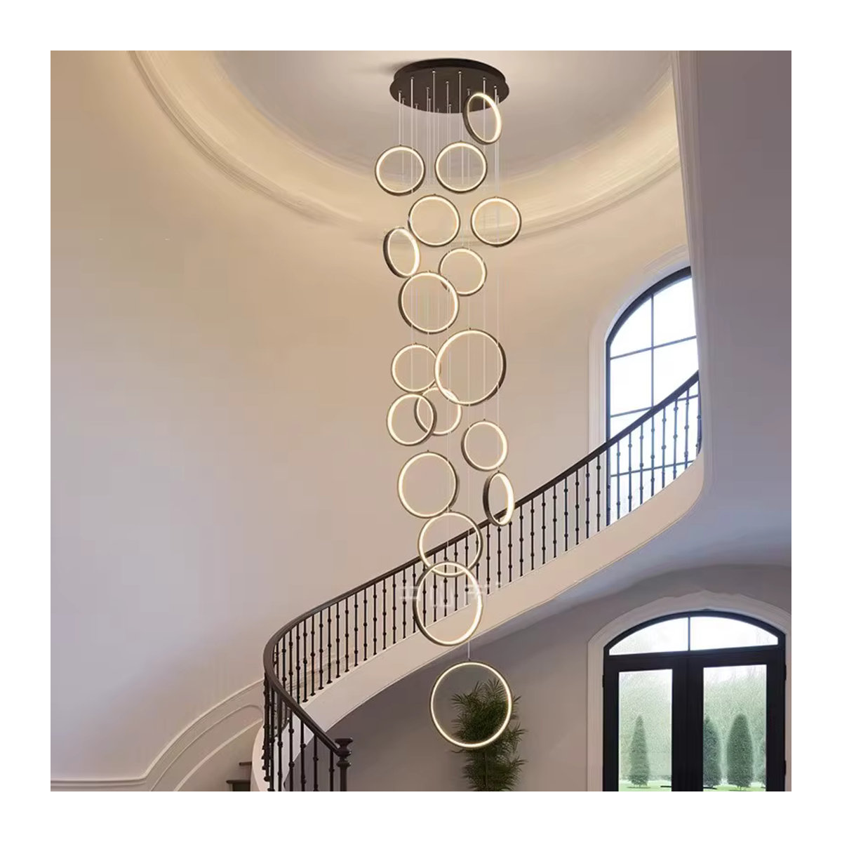 Savenmade Moderne LED Pendelleuchte in Schwarz für Esszimmer und Wohnzimmer - Bild 5