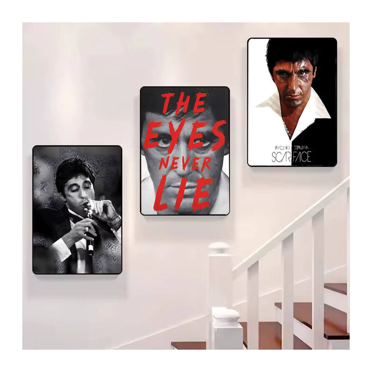 Scarface Klassisches Film Poster HD Kunst Wanddeko Mehrfarbig Wandmontiert und Wasserfest - Bild 3
