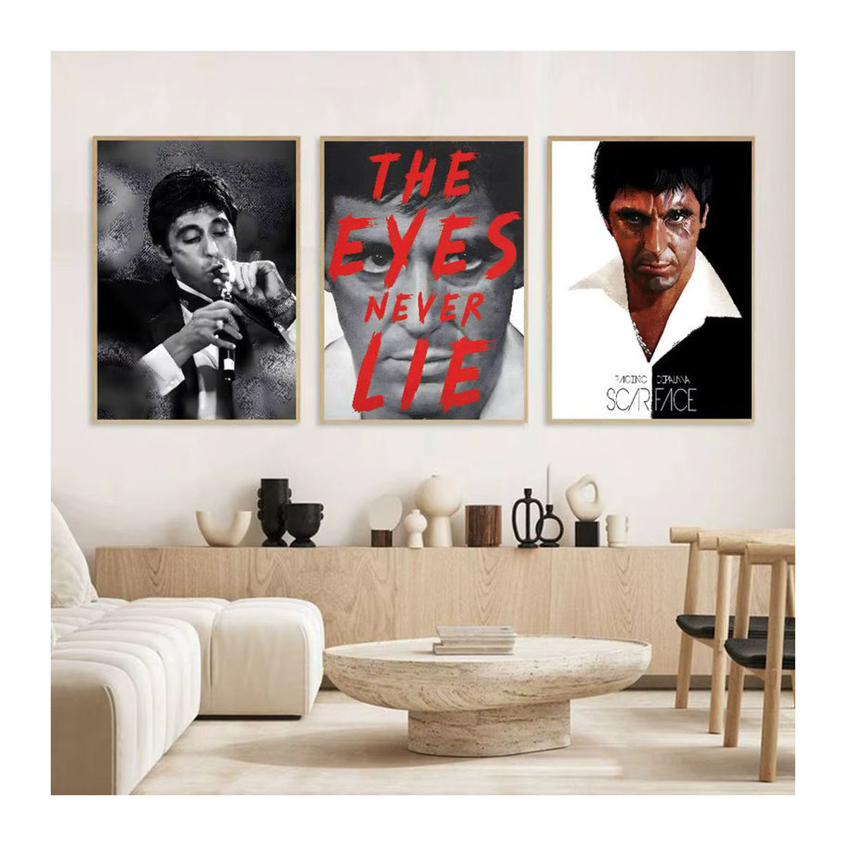 Scarface Klassisches Film Poster HD Kunst Wanddeko Mehrfarbig Wandmontiert und Wasserfest - Bild 4