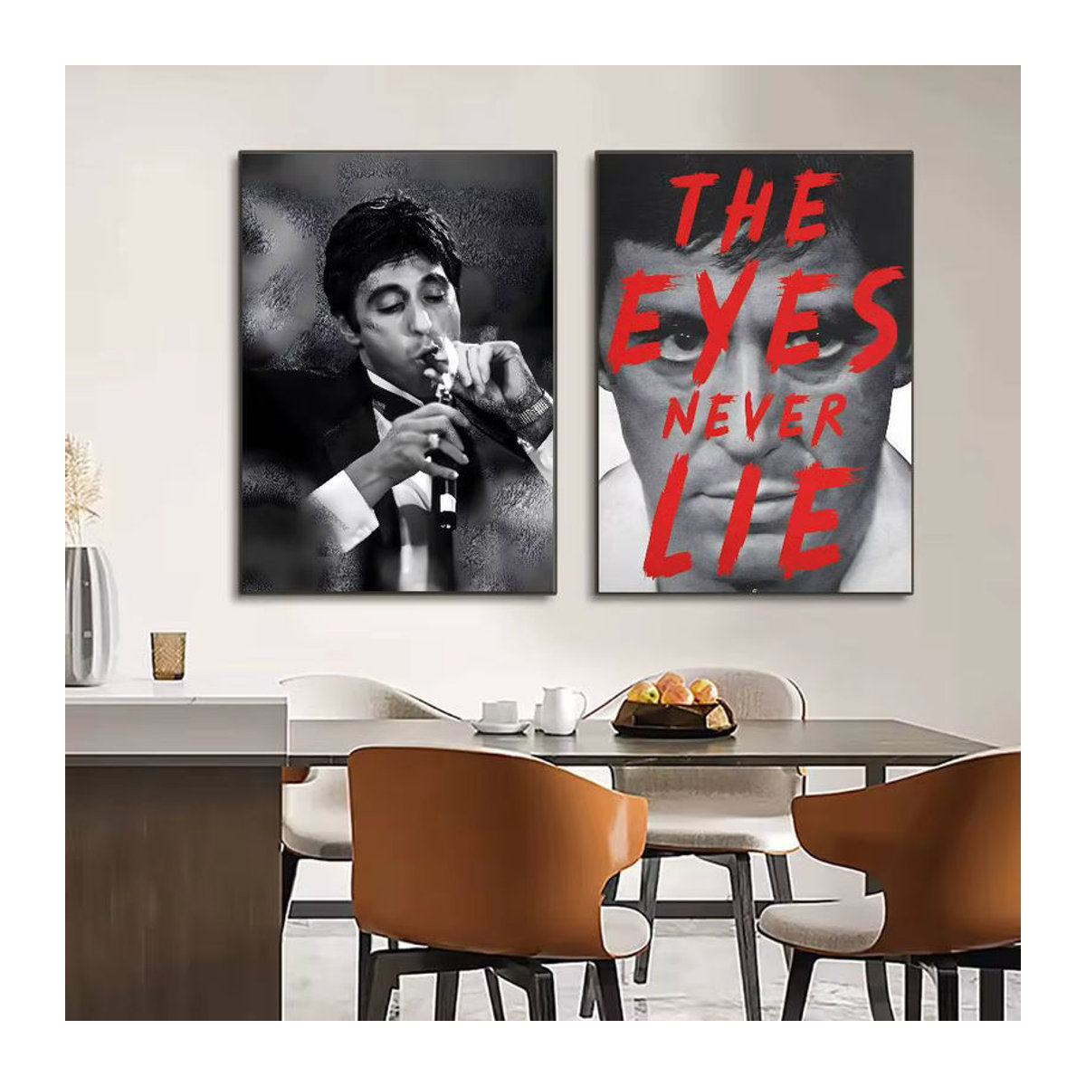 Scarface Klassisches Film Poster HD Kunst Wanddeko Mehrfarbig Wandmontiert und Wasserfest - Bild 5