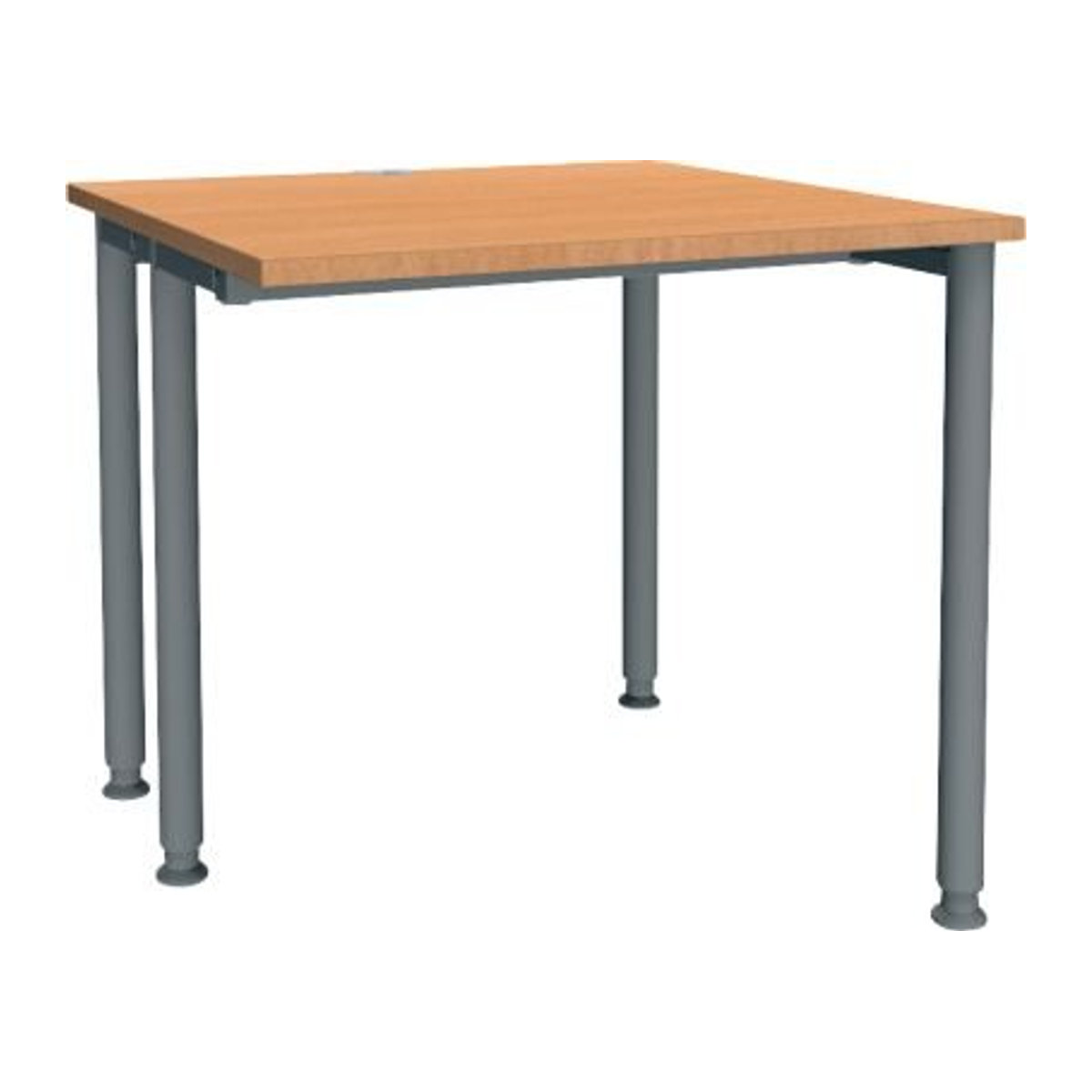 Schäfer Shop Genius Schreibtisch MODENA FLEX, einseitig verkürzt, Buche/Anthrazit, Breite: 80 cm - Bild 1
