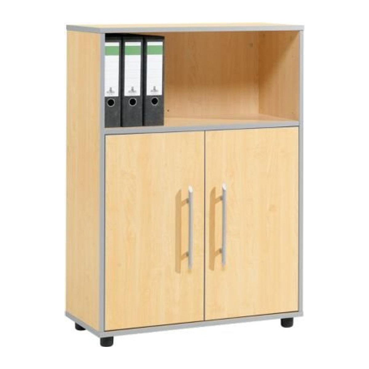 Schäfer Shop Select Kombischrank Moxxo IQ in Ahorn-Dekor aus Holz mit 2 Drehtüren und 1 offenem Fach, B/T/H: 80,1 x 36,2 x 111,5 cm - Bild 1