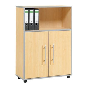 Schäfer Shop Select Kombischrank Moxxo IQ in Ahorn-Dekor aus Holz mit 2 Drehtüren und 1 offenem Fach, B/T/H: 80,1 x 36,2 x 111,5 cm