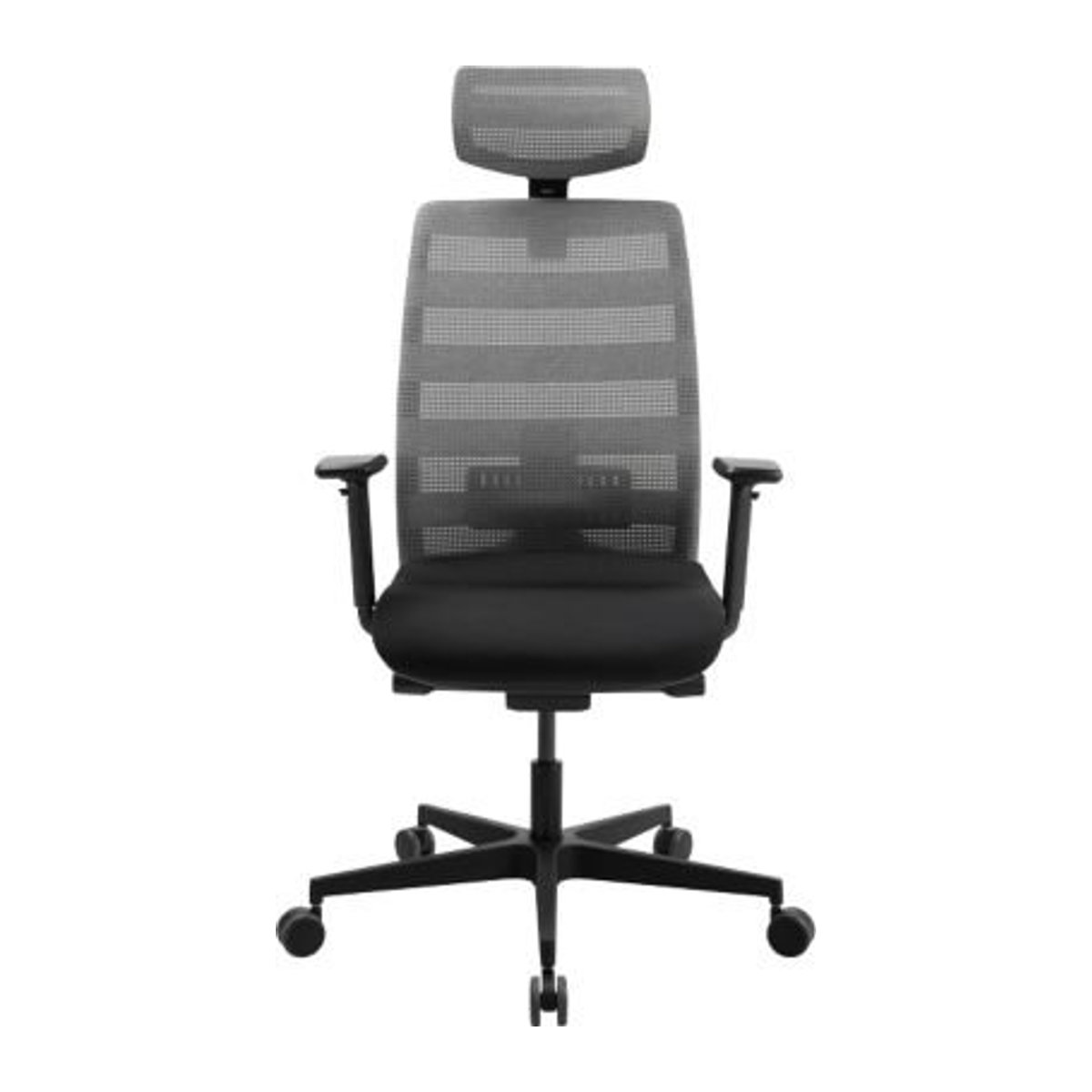 Schäfer Shop Select SSI PROLINE NEW WORK Bürodrehstuhl mit Kopfstütze in Grau und schwarzem Gestell - Bild 1