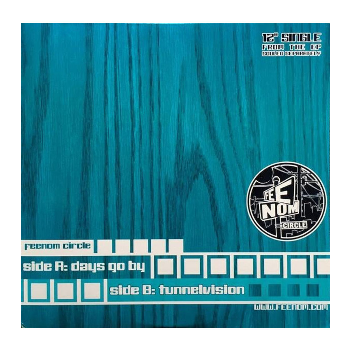 Schallplatte FEENOM CIRCLE Days Go By Tunnelvision Melatone Music 12-Zoll US Rap Hip-Hop R&B Blau Abstrakt - Bild 1