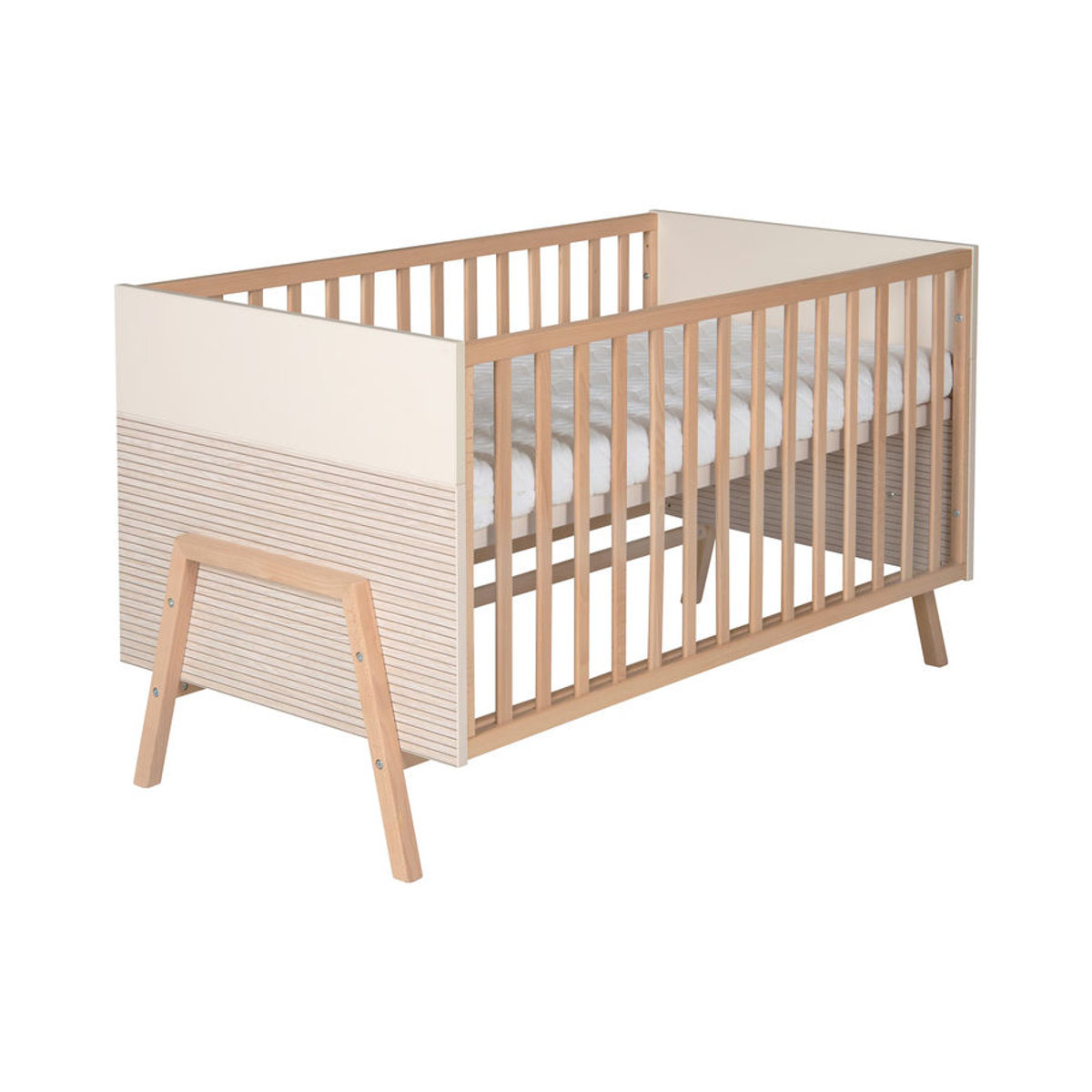 Schardt 2-tlg. Babyzimmer Happy Set aus Massivholz Buche in Beige und Natur im skandinavischen Design - Bild 2