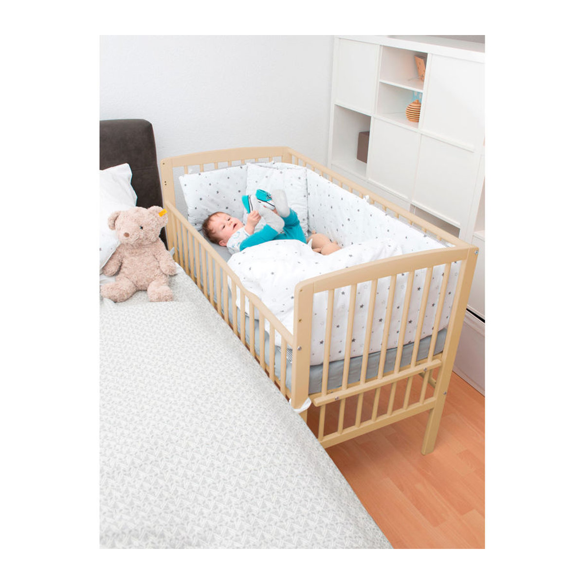 Schardt Beistellbett Micky Plus aus Buche Natur B/T/H: 120 x 60 x 65 cm - Bild 2