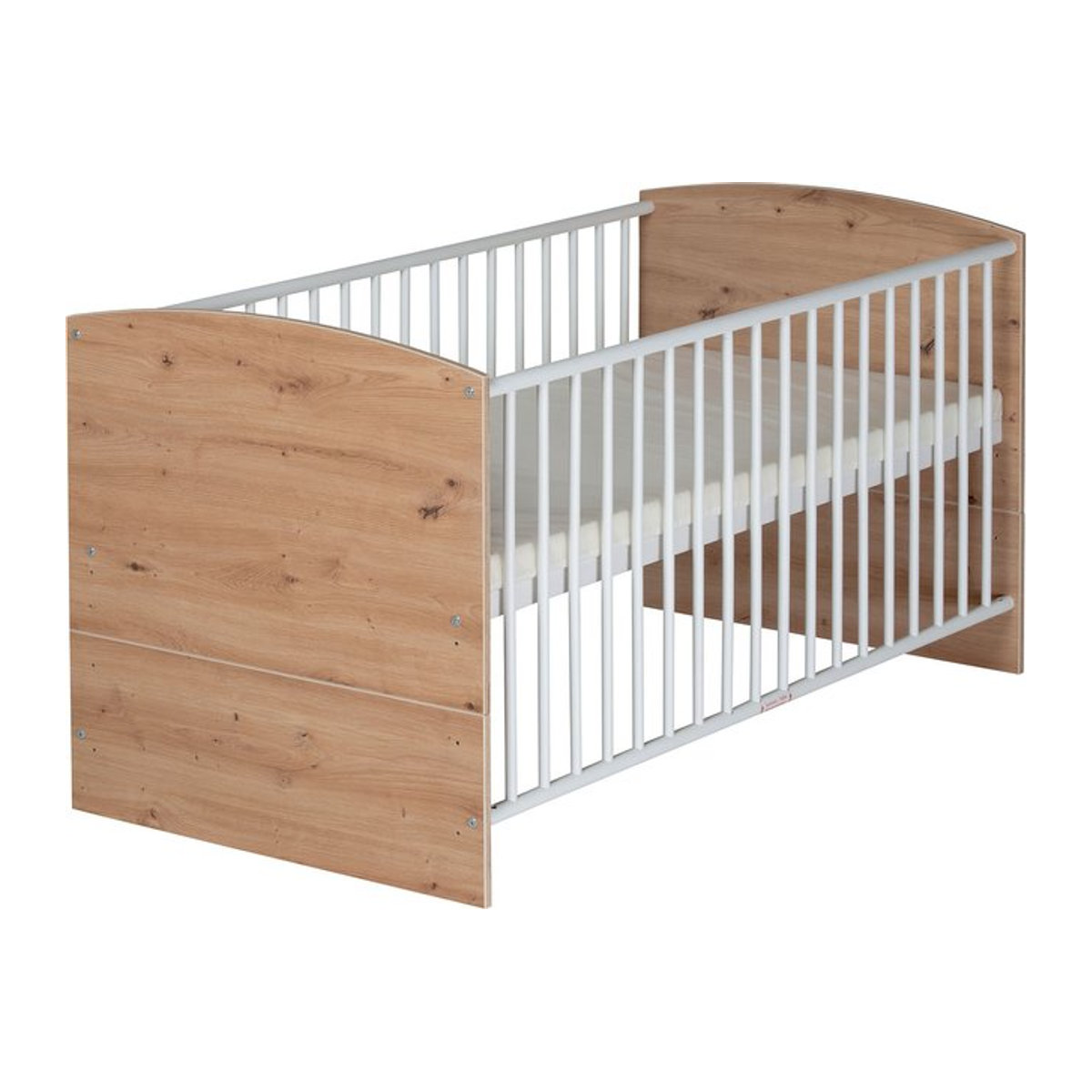 Schardt Kombi-Bett Pepe Babybett aus Buche mit Schlupfstäben, B/T/H: 70 x 140 x 79,5 cm - Bild 1