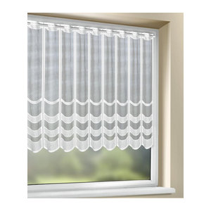 Scheibengardine Alma von creative lifestyle in Weiß B: 150 cm, H: 80 cm