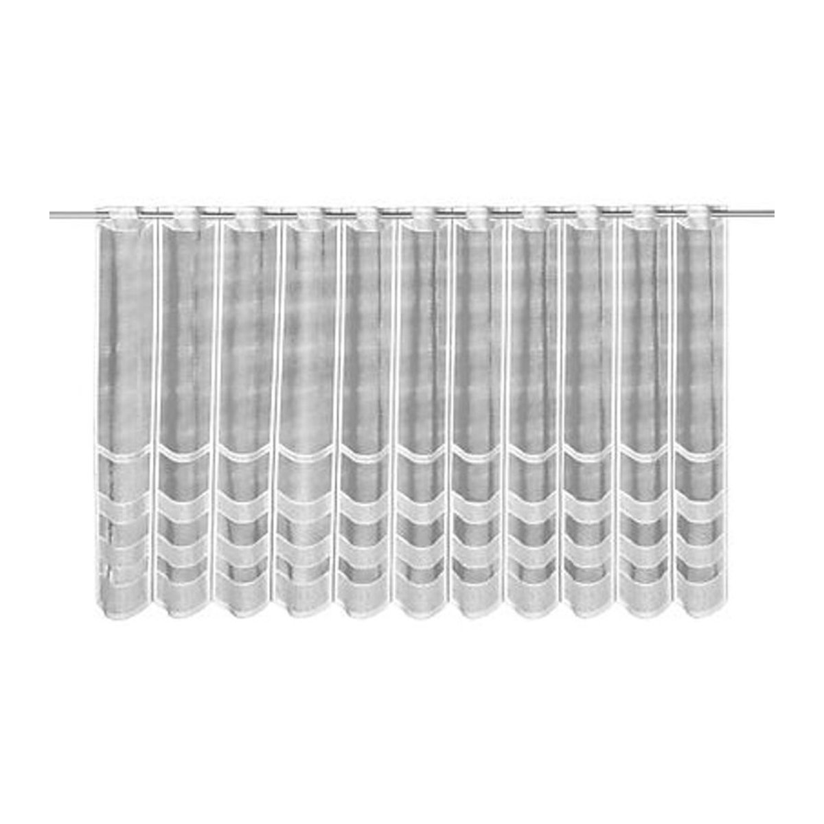 Scheibengardine Alma von creative lifestyle in Weiß B: 150 cm, H: 80 cm - Bild 2
