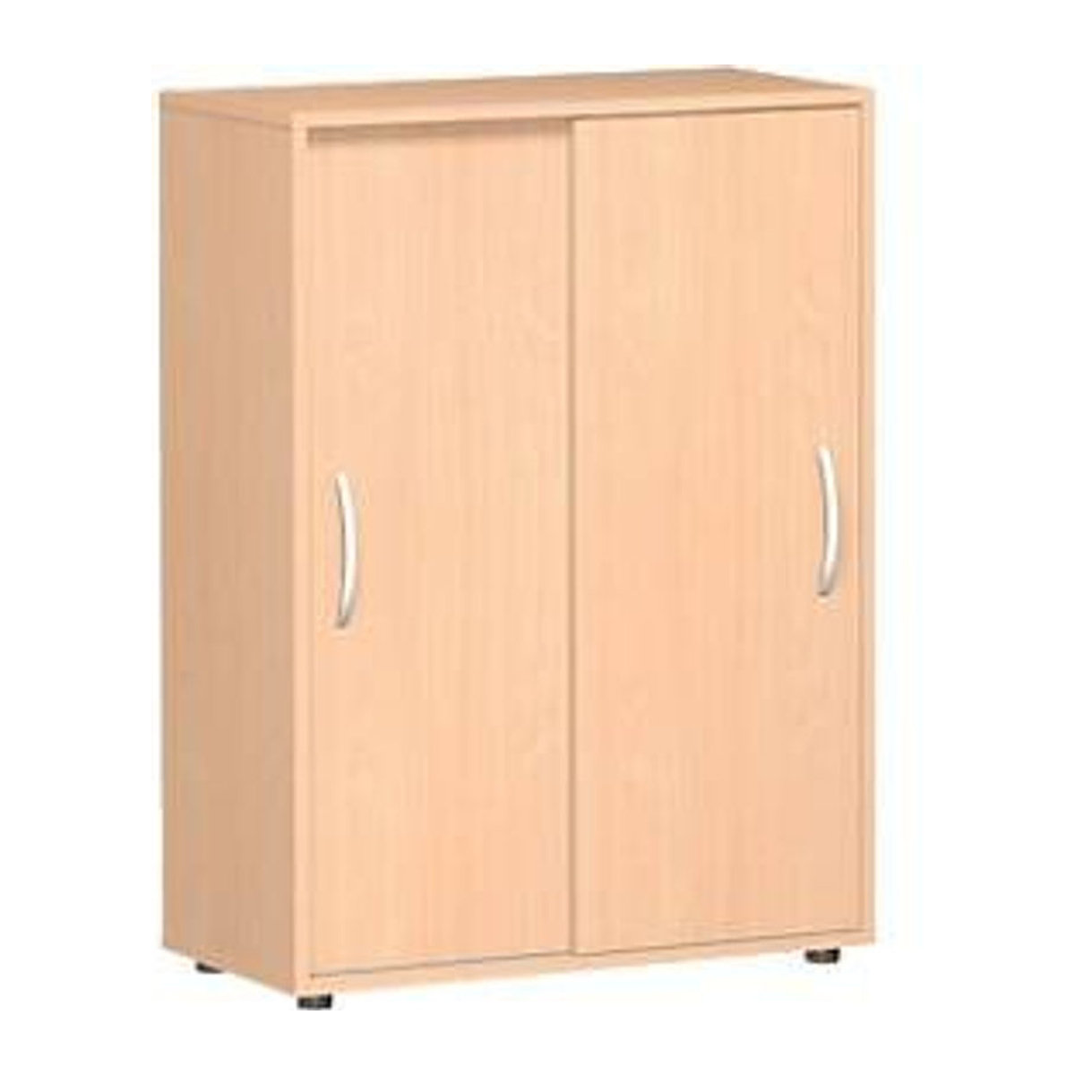 Schiebetürenschrank PALENQUE mit 3 Oberschränken in Buche, B: 80 cm, T: 40 cm, H: 110,4 cm - Bild 2