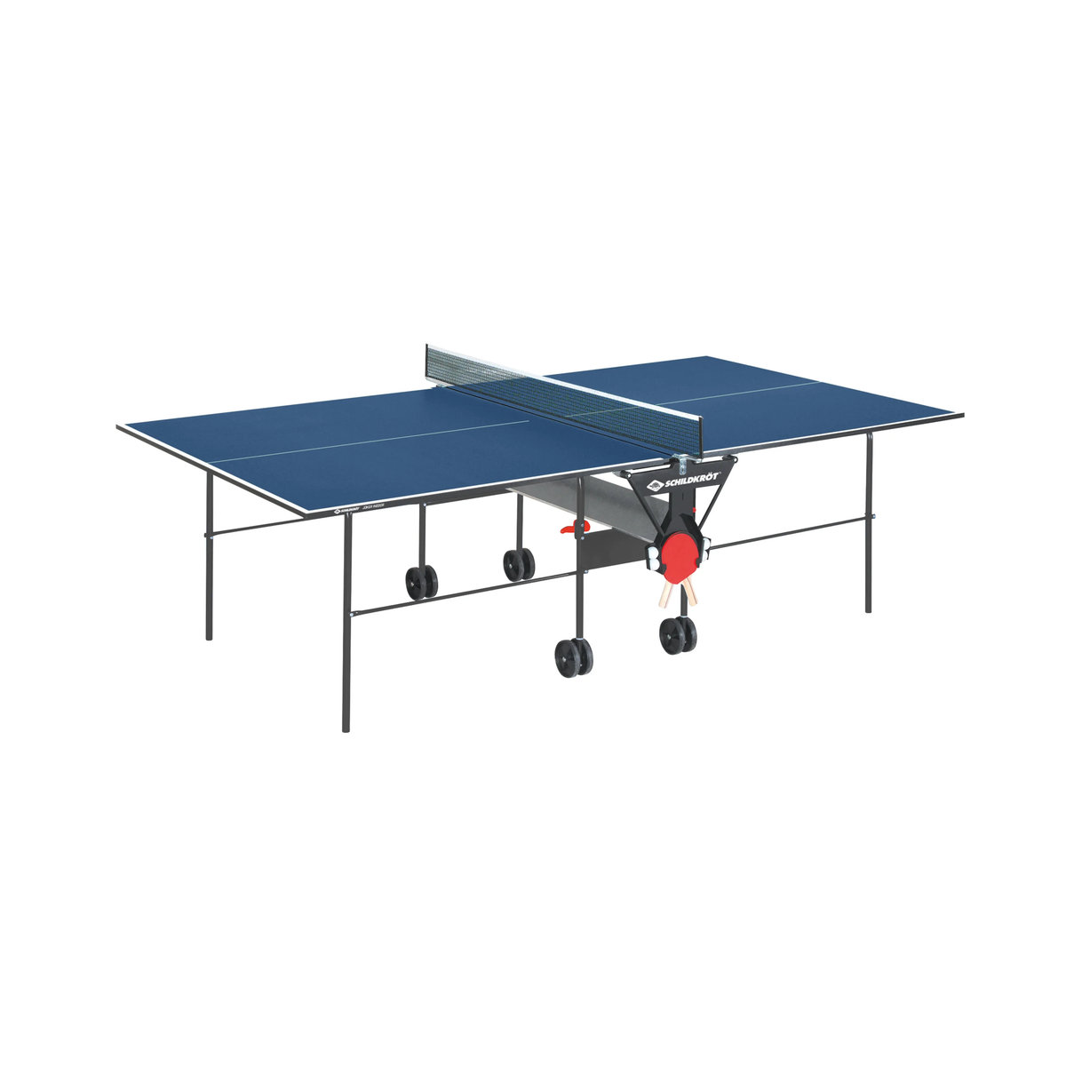 SCHILDKRÖT Tischtennisplatte Joker Indoor Tischtennistisch klappbar in Schwarz oder Blau - Bild 2
