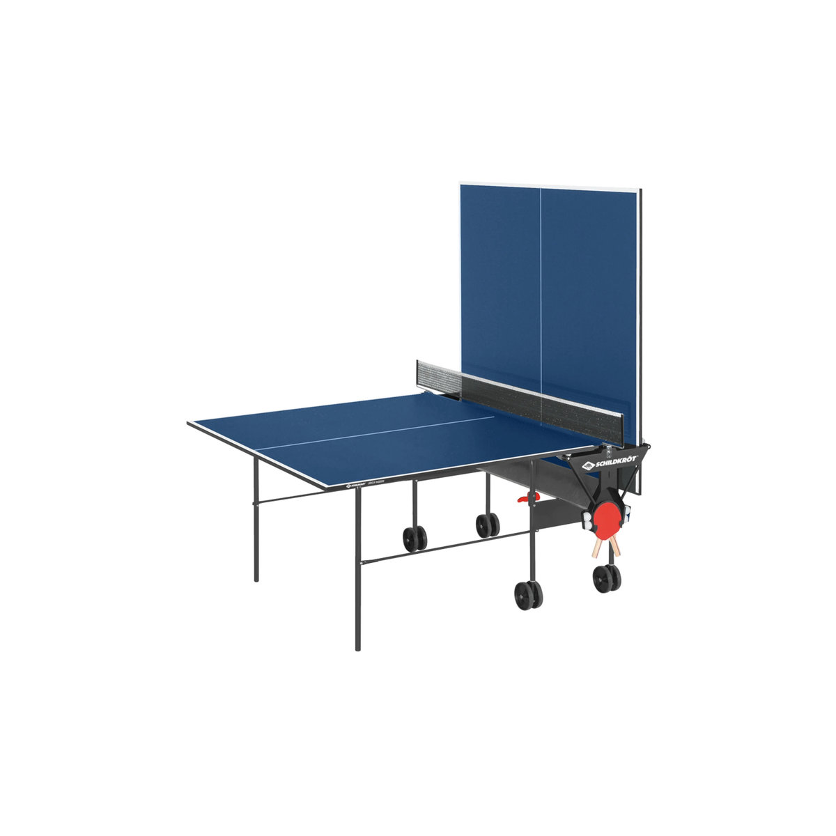 SCHILDKRÖT Tischtennisplatte Joker Indoor Tischtennistisch klappbar in Schwarz oder Blau - Bild 3