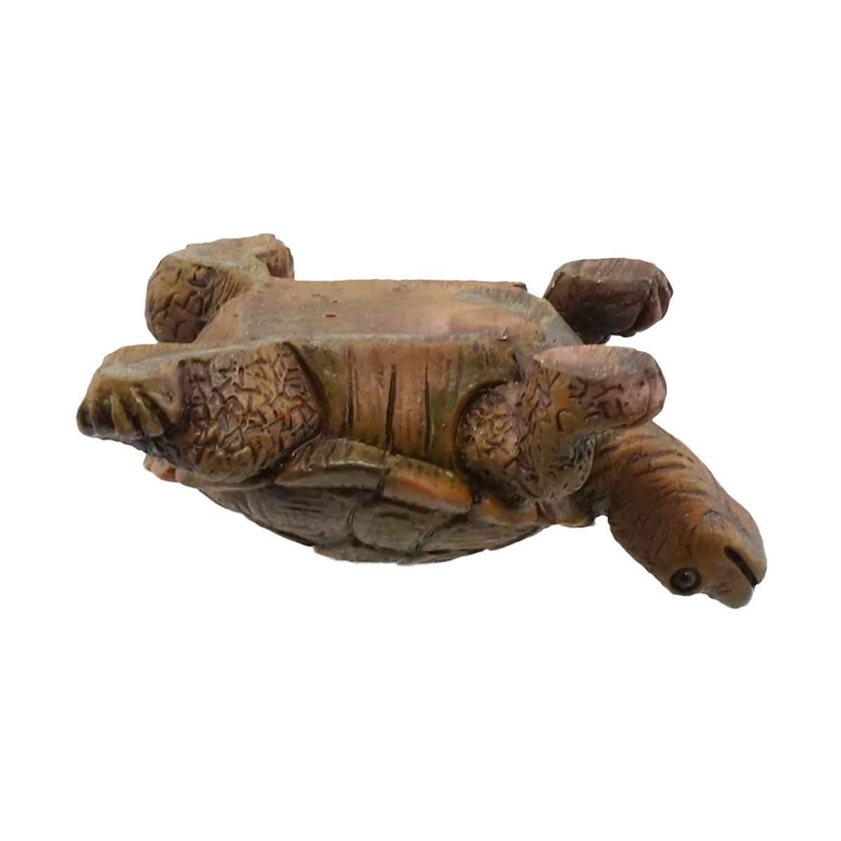Schildkröten Statue Ornament in Braun aus Kunstharz für Aquarium und Garten Dekoration, B/H: 5,6 x 7 cm - Bild 4