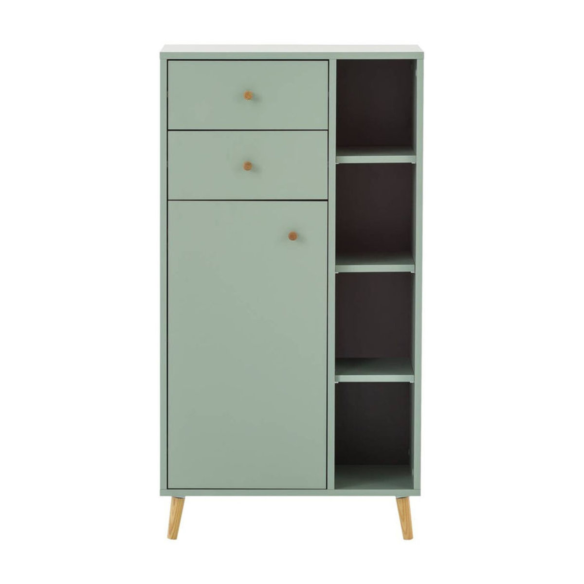 Schildmeyer Highboard Bjarne in Grün aus Holzwerkstoff und Metall, B/H/T: 33 x 113,4 x 60,2 cm - Bild 7