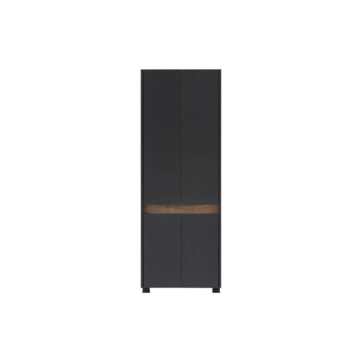 SCHILDMEYER Hochschrank Cosmo Vorratsschrank mit Drehtüren, Anthrazit, B/H/T: 56,9 x 164,5 x 33 cm - Bild 3