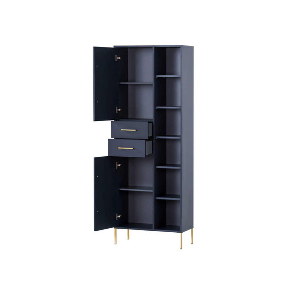 Schildmeyer Hochschrank Kent in Blau mit Soft-Close und verstellbaren Regalböden, B/T/H: 33,1 x 67,1 x 184,3 cm - Bild 3